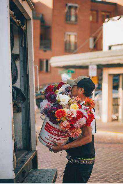 Colourful mixed bouquet